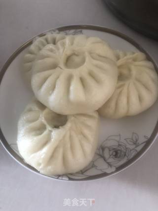 韭菜鸡蛋素包子的做法步骤：14