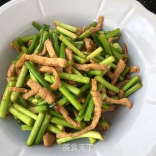 肉丝炒蒜苔的做法步骤：15