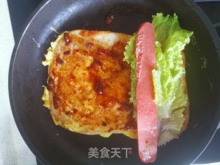 鸡蛋灌饼的做法步骤：14