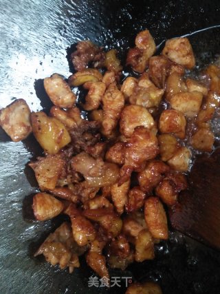 香辣鸡肉的做法步骤：5