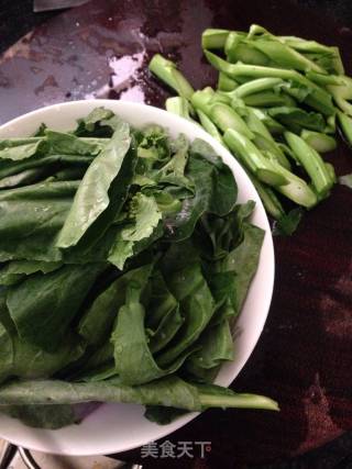 芥蓝炒牛肉的做法步骤：2
