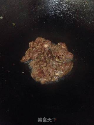 芥蓝炒牛肉的做法步骤：7