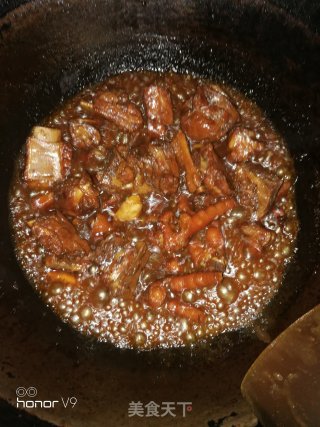 蒜香红烧排骨的做法步骤：7