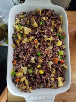 时蔬炒杂粮饭的做法步骤：8