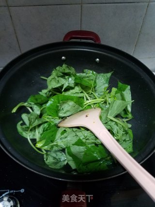 蒜蓉炒蕃薯叶的做法步骤：3