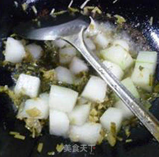 咸菜瘦肉丝炒冬瓜的做法步骤：10