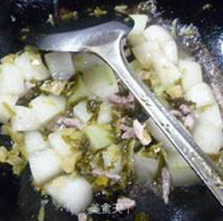 咸菜瘦肉丝炒冬瓜的做法步骤：13