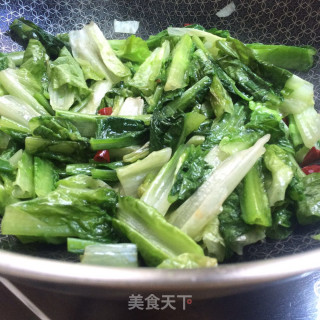 爆炒笋叶的做法步骤：7