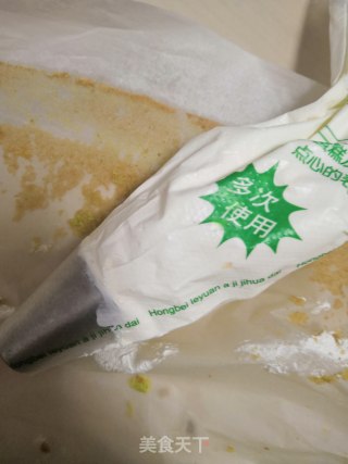 菠菜水果蛋糕卷的做法步骤：12