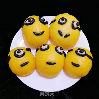 小黄人豆沙包的做法步骤：21