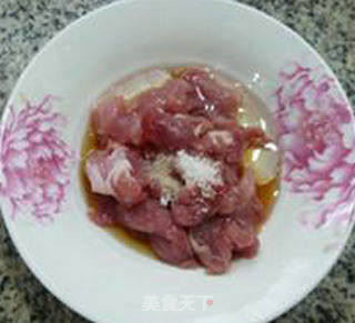 瘦肉片炒日本南瓜的做法步骤：4
