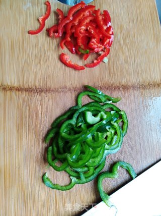 月子餐系列——彩椒土豆丝的做法步骤：7