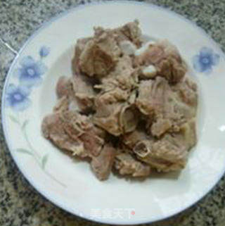 蚕豆烧排骨的做法步骤：2