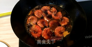 红烧虾的做法步骤：4