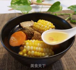 姬松茸玉米汤的做法步骤：7