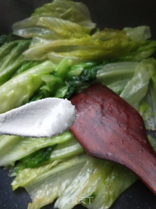 蒜蓉蚝油生菜的做法步骤：3