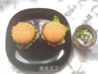 黑椒牛肉汉堡的做法步骤：5