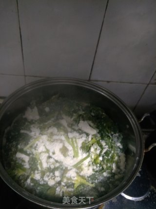 芹菜叶蒸菜的做法步骤：5