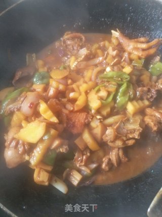 农家红烧鸡的做法步骤：9