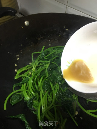 蒜蓉豆鼓炒番薯叶的做法步骤：7