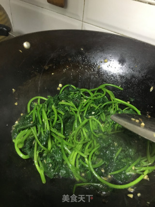 蒜蓉豆鼓炒番薯叶的做法步骤：8
