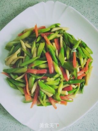 蚝油芦笋的做法步骤：12