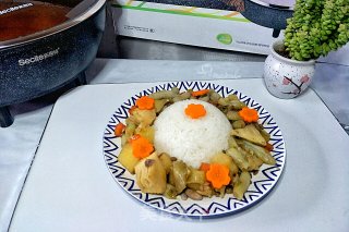 美味米饭素炖菜的做法步骤：13