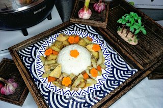 美味米饭素炖菜的做法步骤：17