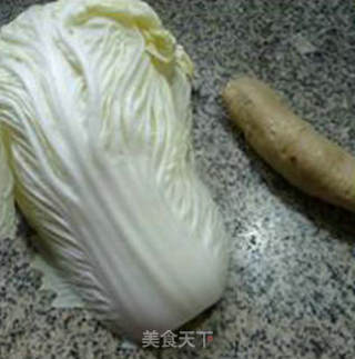 荷兰豆面筋炒大白菜的做法步骤：1