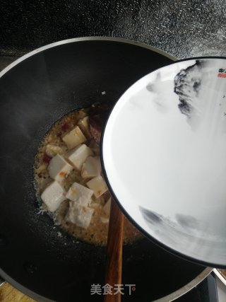 蒜薹烧豆腐的做法步骤：9