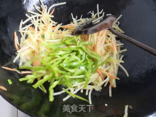 尖椒土豆丝的做法步骤：7