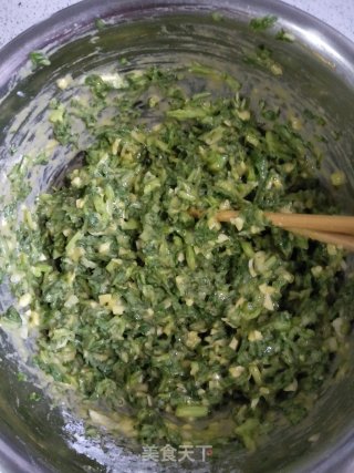蒸茼蒿丸子的做法步骤：8