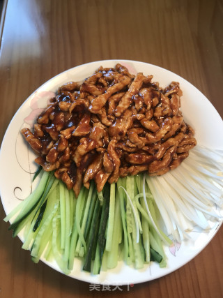 京酱肉丝的做法步骤：6