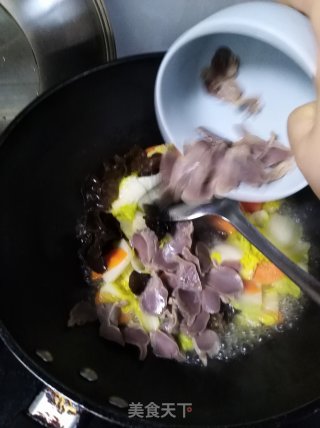 鸡肫娃娃菜的做法步骤：9