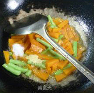 梅豆炒南瓜的做法步骤：9