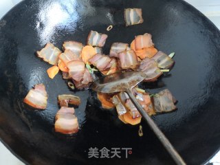 腊肉炒瓜片的做法步骤：9