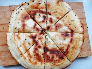 发芽葱发面饼的做法步骤：16