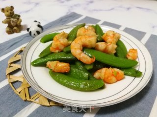 甜豆角炒虾仁的做法步骤：7