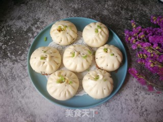 香辣槐花猪肉生煎包的做法步骤：20