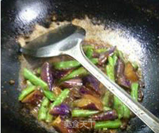 茄子炒梅豆的做法步骤：9