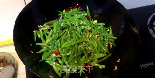 炒肉丝，扁豆肉丝的做法步骤：4