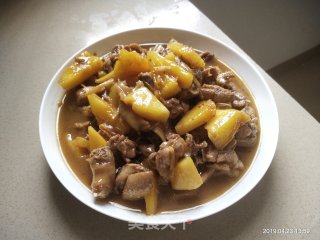 菠萝鸭的做法步骤：7