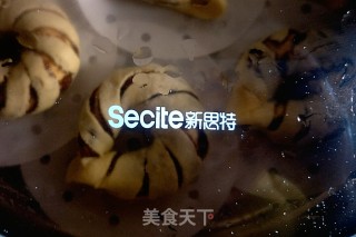 金色阳光豆沙花环的做法步骤：11