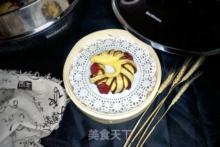 金色阳光豆沙花环的做法步骤：25