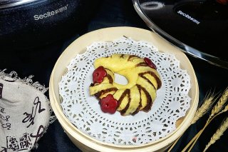 金色阳光豆沙花环的做法步骤：26