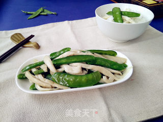 荷兰豆炒杏鲍菇的做法步骤：8