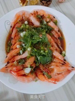 蒜蓉蒸虾的做法步骤：7