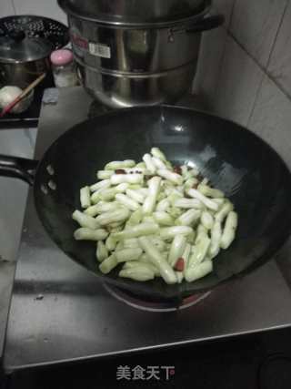 辣炒老来少芸豆的做法步骤：4