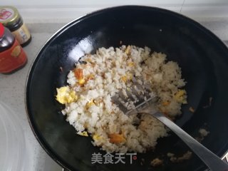 韭菜炒饭的做法步骤：5