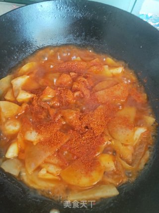 韩式辣白菜土豆片的做法步骤：7